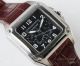Swiss Grade Replica Cartier Santos 9100 Black Leather Watch (5)_th.jpg